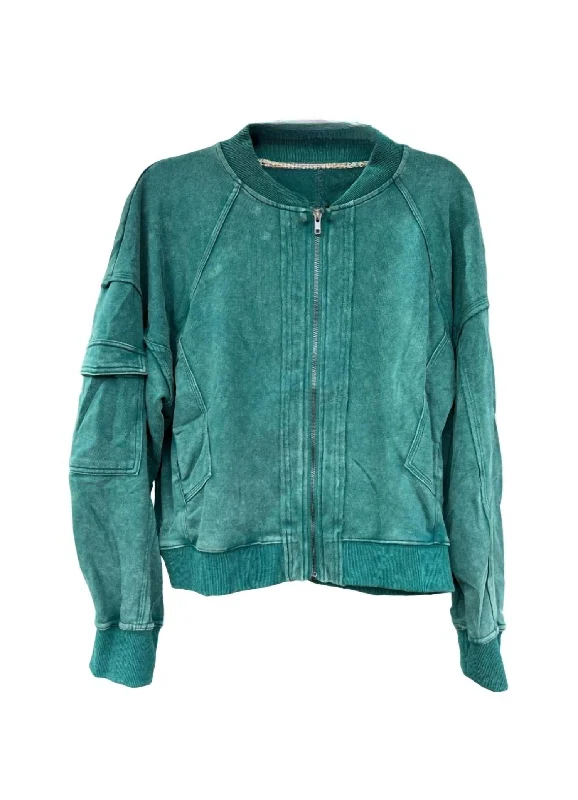 Women's Olivia Bomber Jacket In Green