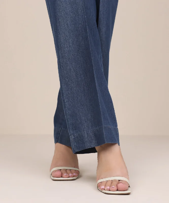 Denim Straight Pants