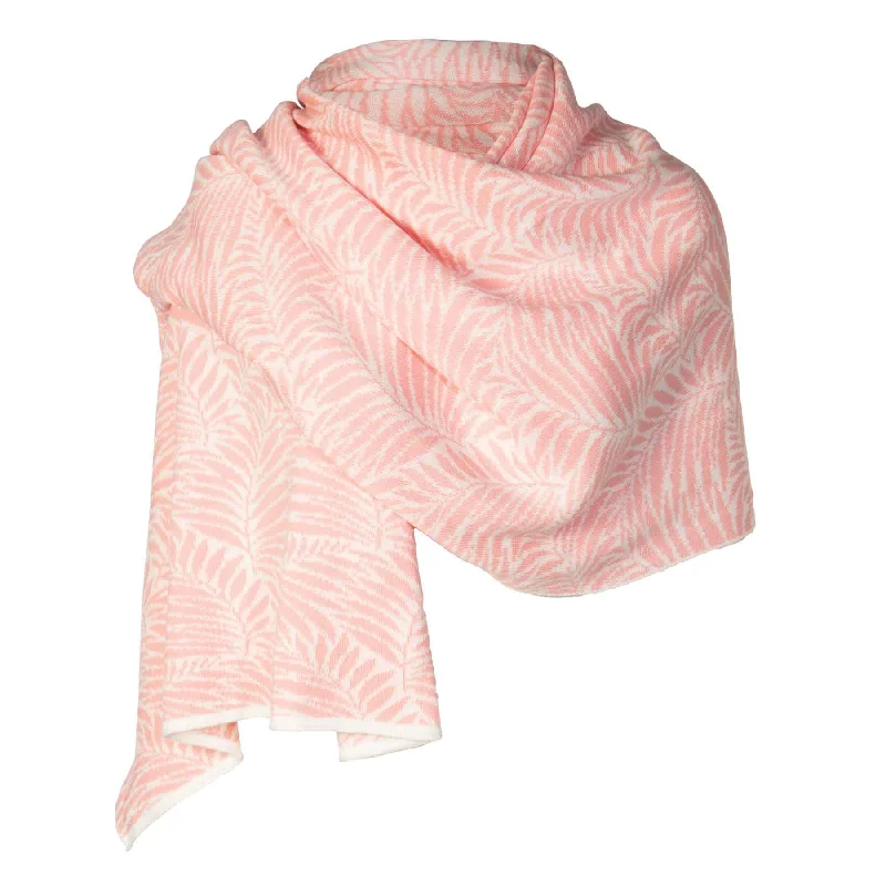 Newgrange Fern Shawl- Pink