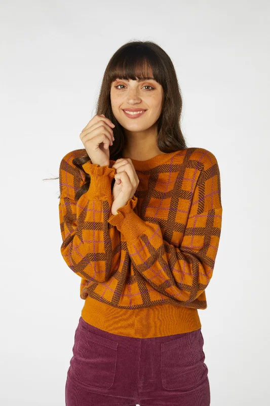 Claudia Check Sweater