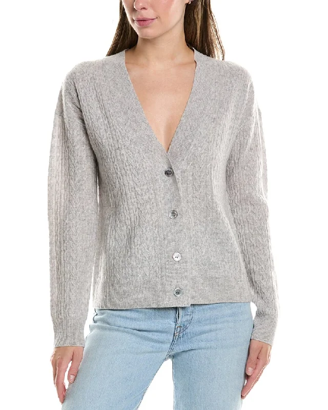 InCashmere Cable Cashmere Cardigan