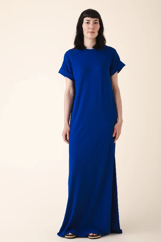 Market Dress - Long in Cobalt