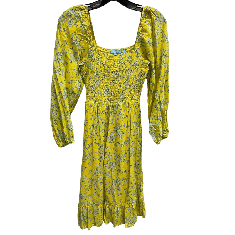 Dress Casual Midi By Draper James In Floral Print, Size: M